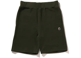 BAPE Ape Head One Point Sweat Short Olive Drab