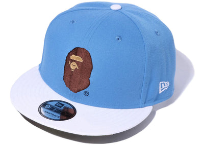 BAPE Ape Head World Gone Mad 9Fifty New Era Cap Blue