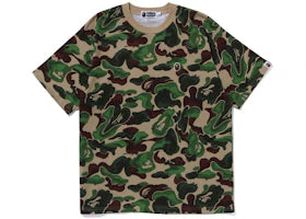 BAPE Art Camo Ape Head One Point Tee Green