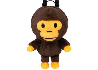BAPE Baby Milo Large Plush Backpack Brown