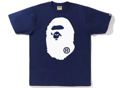 BAPE Bicolor Big Ape Head Tee Navy