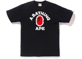 BAPE Brush College Tee Black