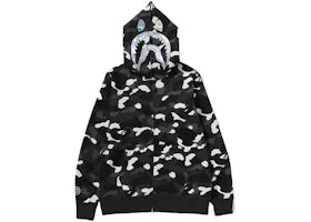 BAPE City Camo Shark Full Zip Hoodie (SS24) Black