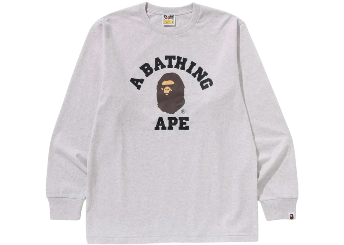 BAPE College L/S Tee (SS25) Grey