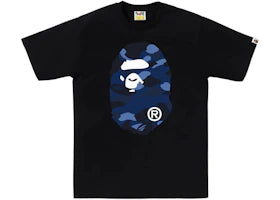 BAPE Color Camo Big Ape Head Tee (FW25) Black Navy