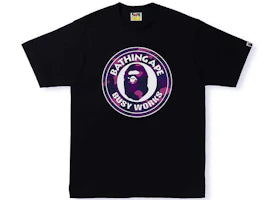 BAPE Color Camo Busy Works Tee (SS22) Black Double Purple
