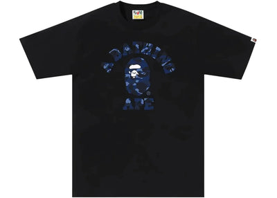 BAPE Color Camo College 1J30-110-013 Tee Black/Navy
