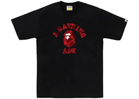 BAPE Color Camo College Tee (FW25) Black x Red