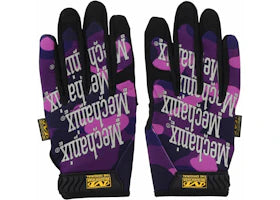 BAPE Color Camo Mechanix Wear Gloves Purple