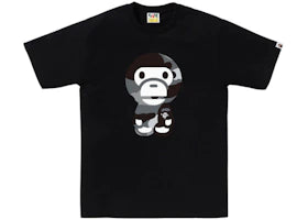 BAPE Giant 1st Camo Big Baby Milo Tee Black/Grey
