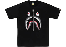 BAPE Glitter Shark Tee Black