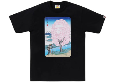 BAPE Japan Sakura Tee Black