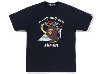 BAPE Japanese Culture Tee Navy