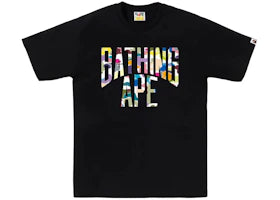 BAPE Multi Camo NYC Logo Tee Black/Multicolor