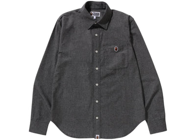 BAPE One Point Chambray Shirt Black