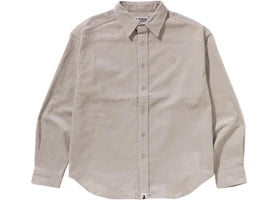 BAPE One Point Corduroy L/S Shirt Ivory