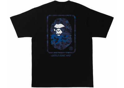 BAPE Sand Camo Mad Face Tee Black/Navy