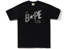 BAPE Snake Bape Sta Logo Tee Black Grey