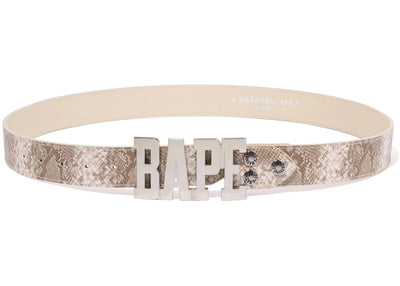 BAPE Snake Belt Beige