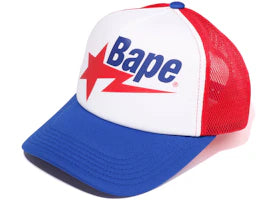 BAPE Sta Mesh Cap Blue Red White