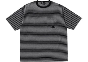 BAPE Stripe Print I Tee Black
