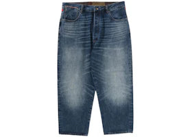 BAPE Taper Front Denim Pants Blue