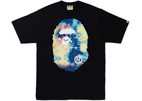 BAPE Tie Dye Big Ape Head Tee Black/Multi