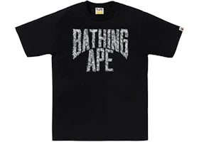 BAPE Wild Leopard Pattern NYC Logo Tee Black/Grey