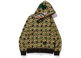 BAPE x Coach Shark Full Zip Hoodie Beige