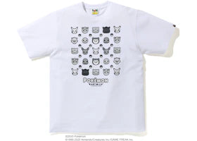 BAPE x Pokemon Monotone Tee #4 White