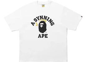 BAPE x Spotify x Central Cee College Relaxed Fit Tee White
