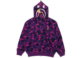 BAPE x Stray Kids Han Shark Full Zip Hoodie Purple