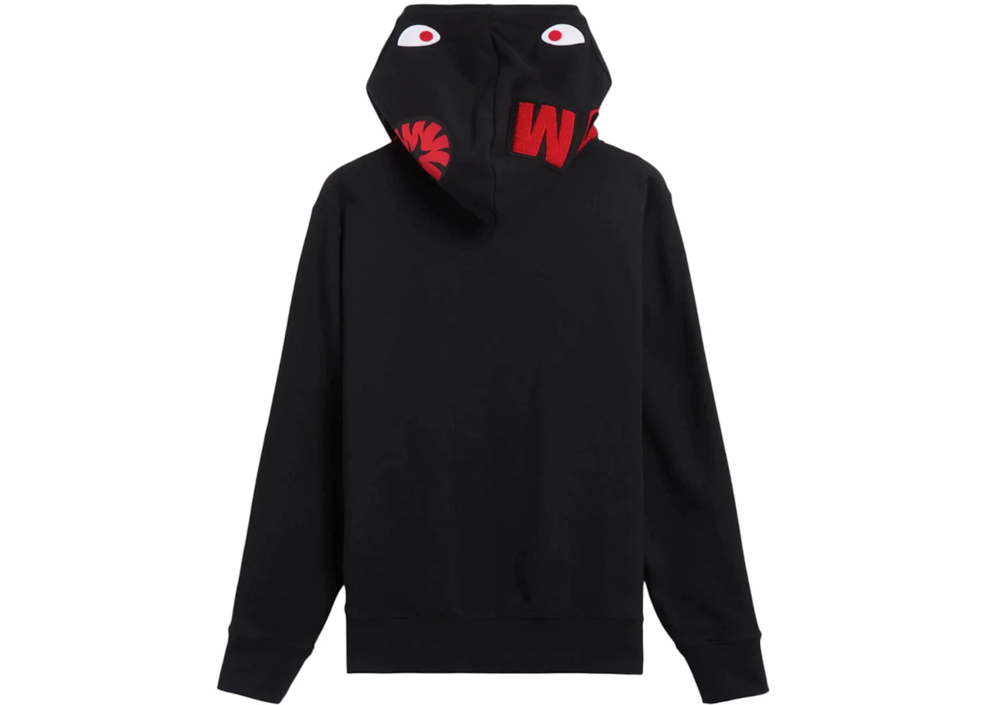 BAPE x adidas Shark Fleece Full Zip Hoodie Schwarz