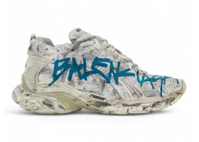 Balenciaga Runner Graffiti White Blue (Women's)