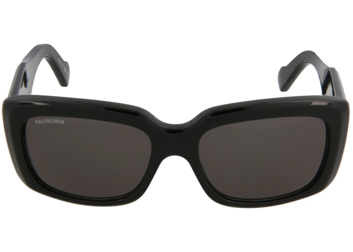 Balenciaga Square Rectangle Sonnenbrille Schwarz/Schwarz/Grau (BB0072S-30008290-001)
