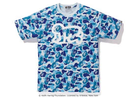 BAPE Keith Haring ABC Tee Navy Camo