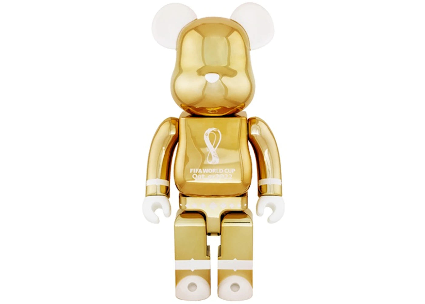 Bearbrick x FIFA Weltmeisterschaft Katar 2022 100% & 400% Gold-Set