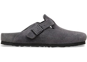 Birkenstock Boston Exquisite Suede Charcoal