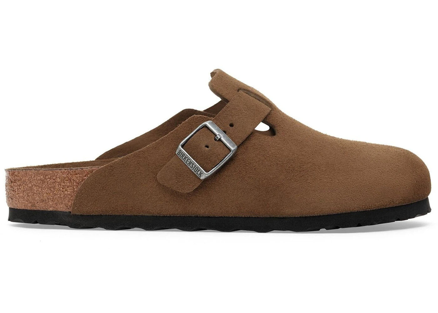 Birkenstock Boston Soft Footbed Suede Dark Tea Tonal