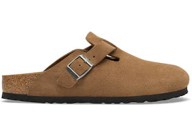 Birkenstock Boston Suede Leather Dark Tea