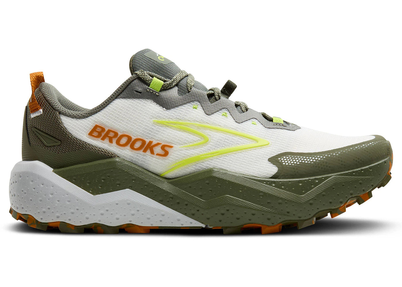 Brooks Caldera 8 Dusty Olive Lime Oyster