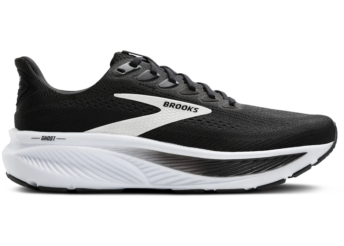 Brooks Ghost 17 Black Grey White