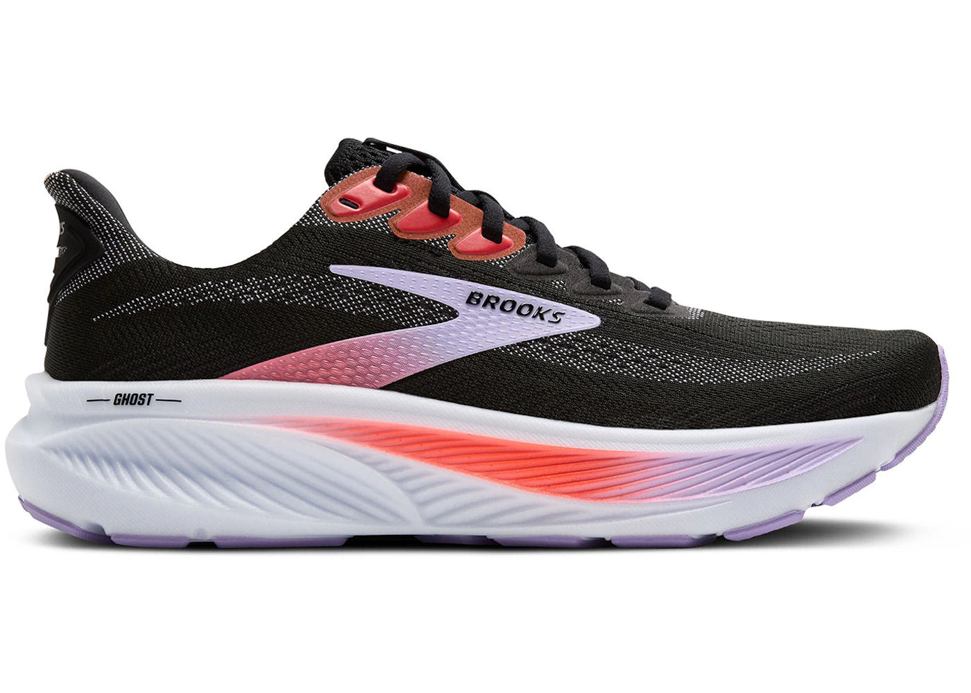 Brooks Ghost 17 Black Purple Coral (Women's)