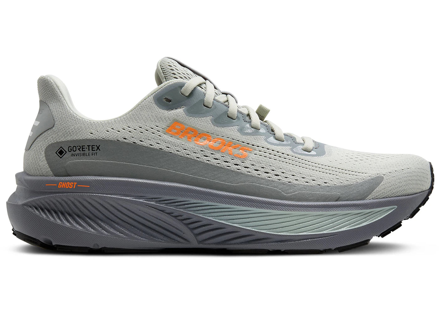 Brooks Ghost 17 Gore-Tex Smoke Primer Grey Orange