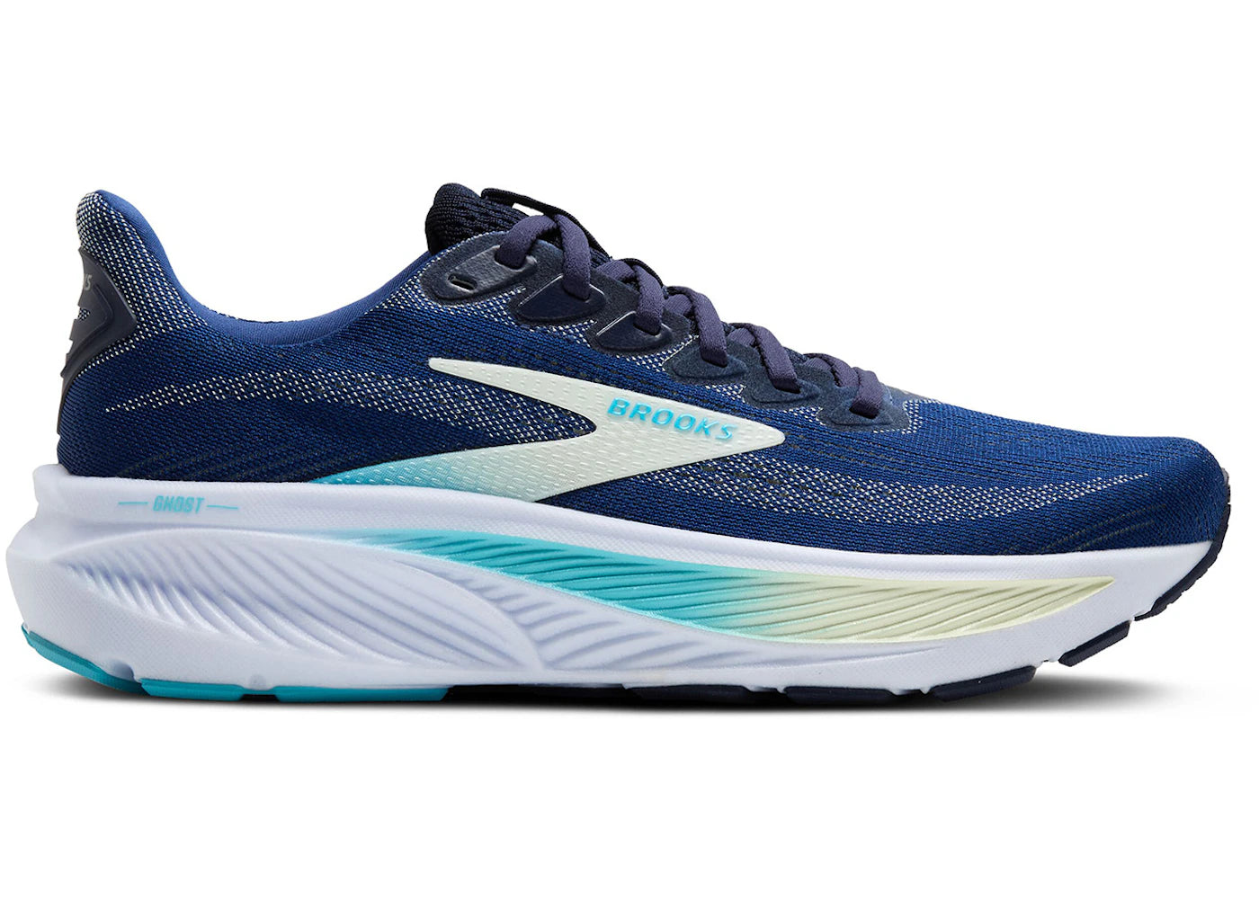 Brooks Ghost 17 Navy Green Turquoise (Women's)