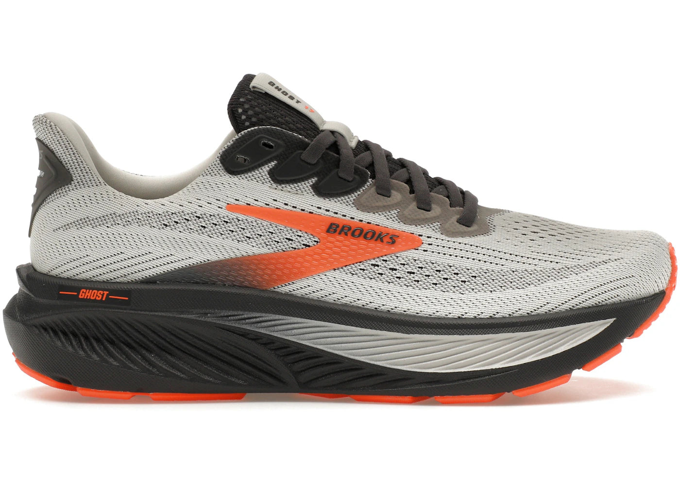 Brooks Ghost 17 Oyster Mushroom Orange Ebony