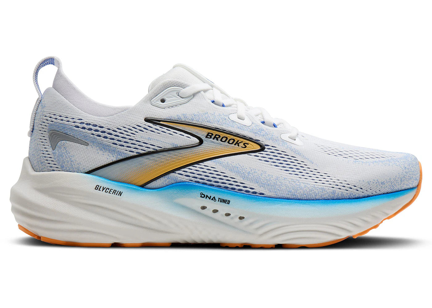 Brooks Glycerin 22 White Cobalt Orange