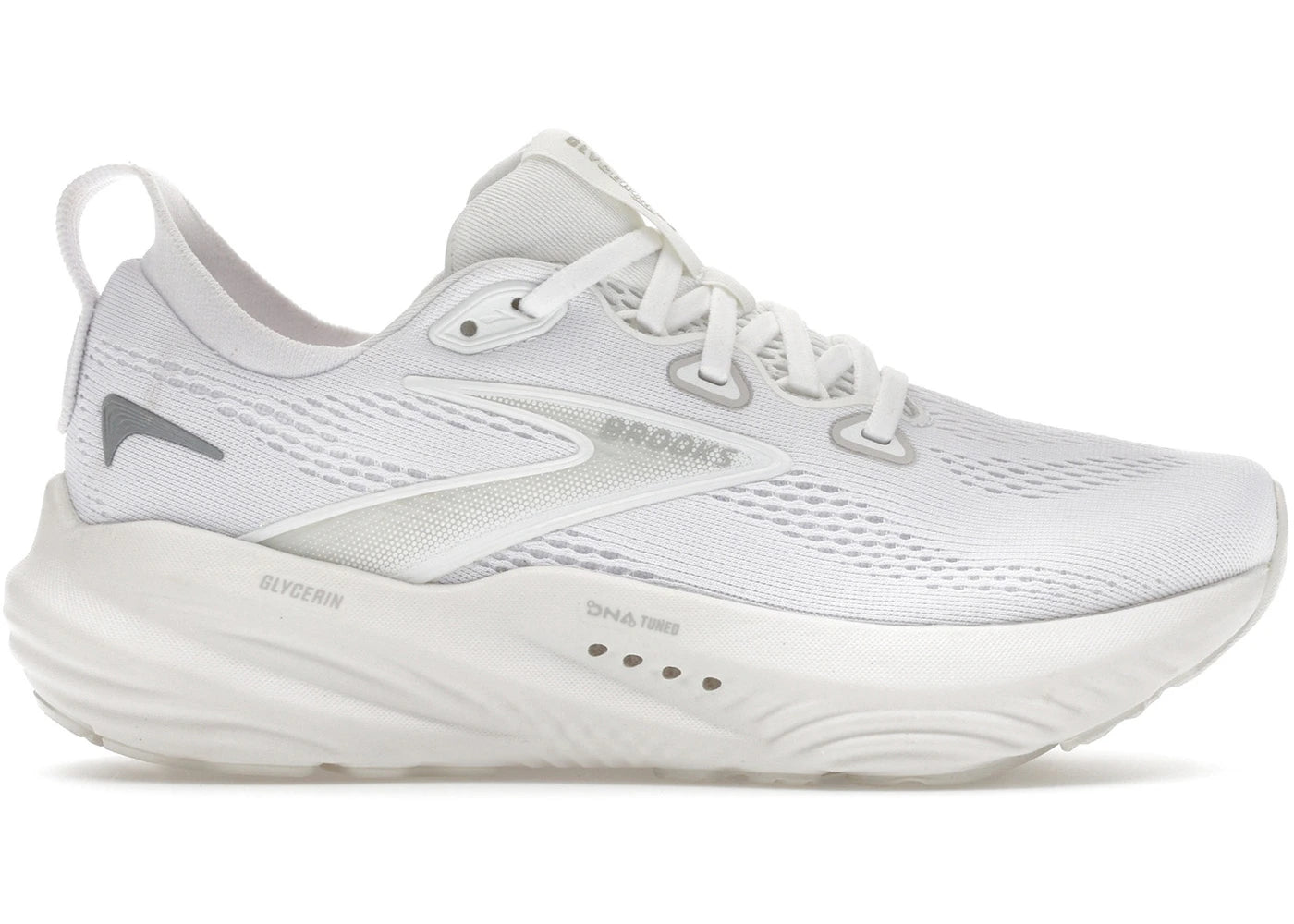 Brooks Glycerin 22 White White Grey (Women's)