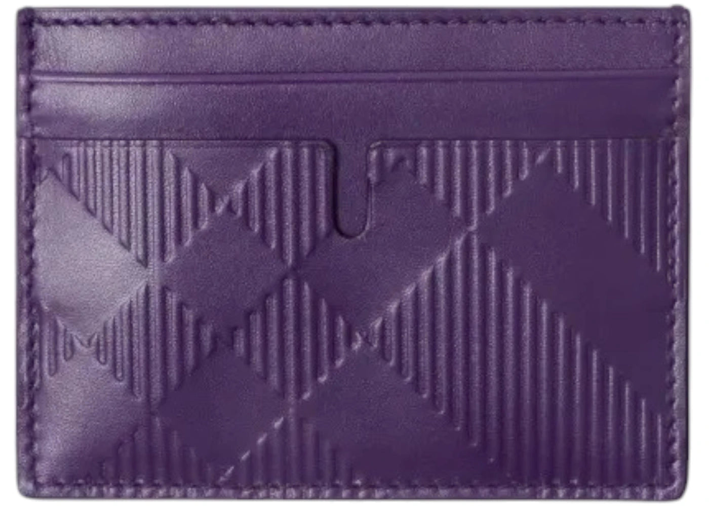 Burberry Check 4 Slot Card Holder Royal Purple sneakers - authentic Burberry shoes