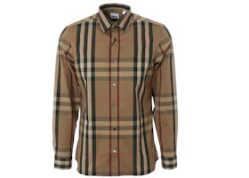 Burberry Check Shirt Pebble